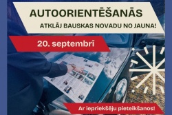 Atpūtas un ceļojumu piedāvājumi 13.09.2025 - 20.09.2025 Piesakies: Autoorientēšanās Bauskas novadā Bauskas TIC